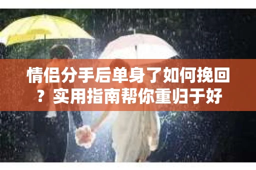 情侣分手后单身了如何挽回?实用指南帮你重归于好 情侣分手后单身了如何挽回?实用指南帮你重归于好