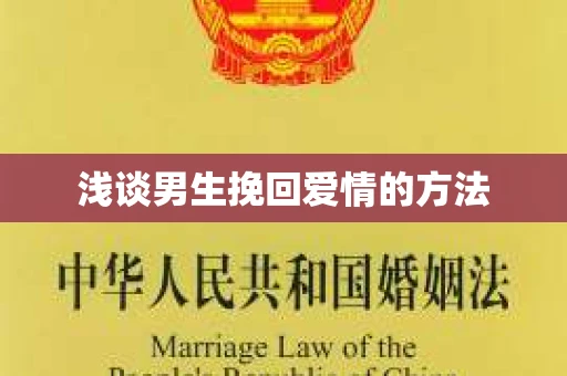 浅谈男生挽回爱情的方法
