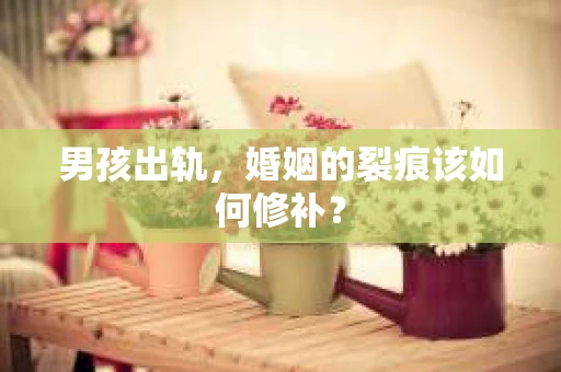 男孩出轨，婚姻的裂痕该如何修补？