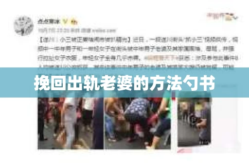 挽回出轨老婆的方法勺书