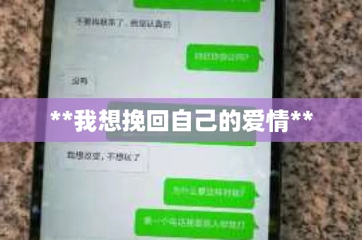 **我想挽回自己的爱情**