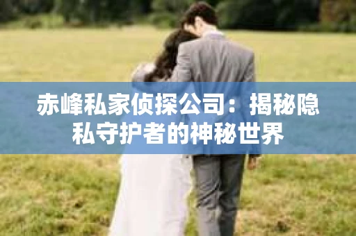 赤峰私家侦探公司：揭秘隐私守护者的神秘世界
