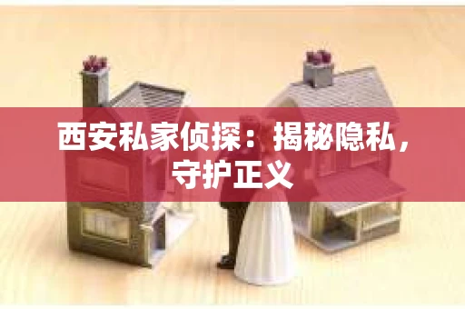 西安私家侦探：揭秘隐私，守护正义
