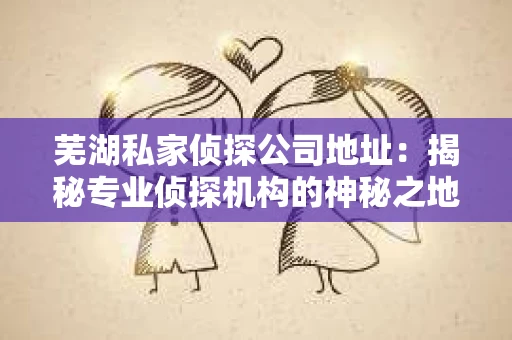 芜湖私家侦探公司地址：揭秘专业侦探机构的神秘之地