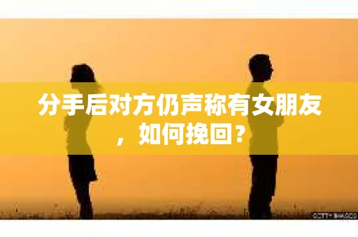 分手后对方仍声称有女朋友，如何挽回？