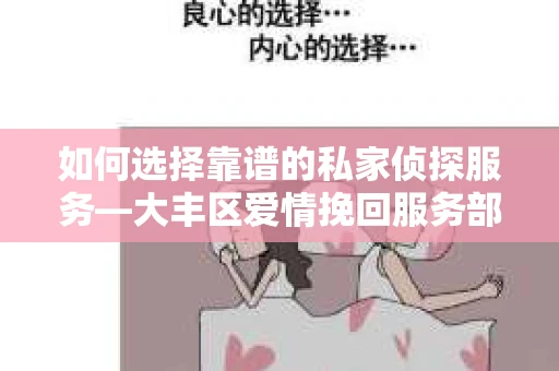 如何选择靠谱的私家侦探服务—大丰区爱情挽回服务部选择指南