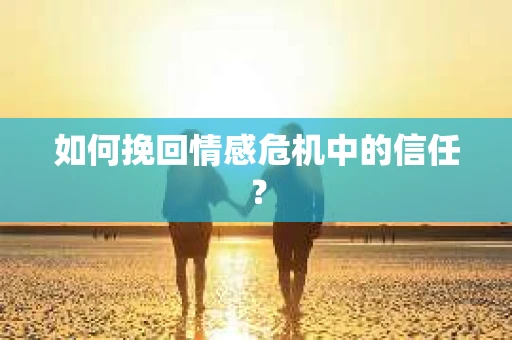 如何挽回情感危机中的信任? 如何挽回情感危机中的信任?