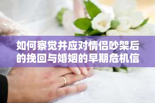 如何察觉并应对情侣吵架后的挽回与婚姻的早期危机信号？