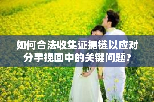 如何合法收集证据链以应对分手挽回中的关键问题？