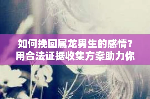 如何挽回属龙男生的感情？用合法证据收集方案助力你的努力？